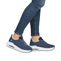 Blue Lace Up Runner