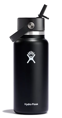 32oz Wide Flex Straw Cap Black