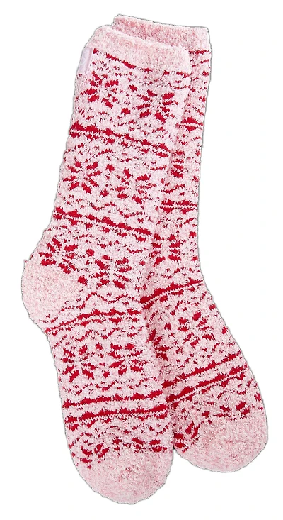Winter Cozy Crew Fair Isle Pink