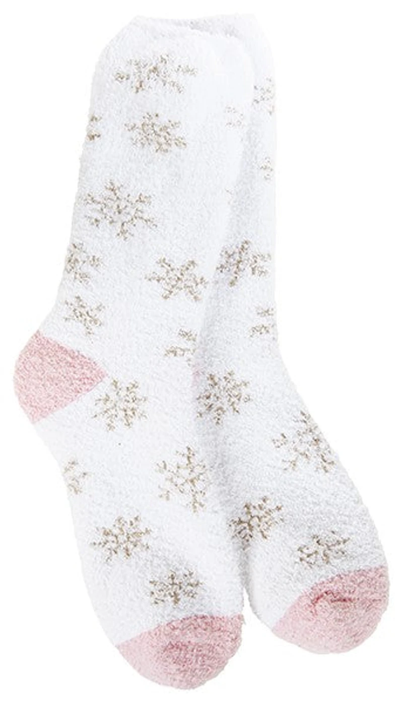 Winter Shimmer Crew White White