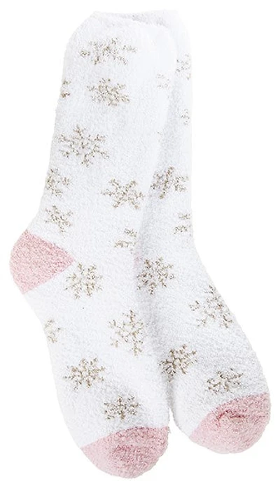 Winter Shimmer Crew White White