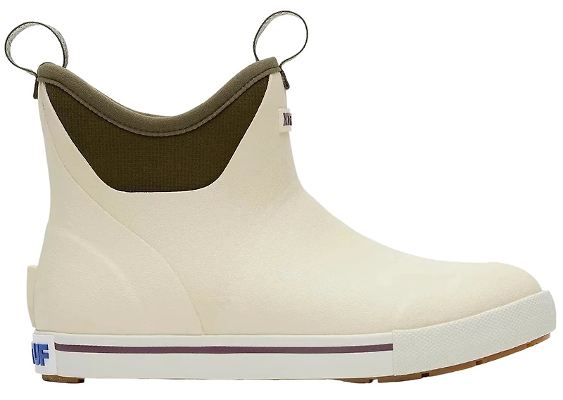Women's Ankle Deck Boot 6inch Camp Collection Bone White Dark Olive