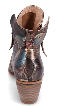 Jazzy Blue Metal Floral