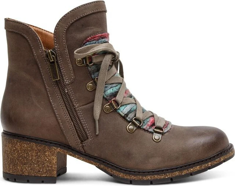 Joleen Dark Taupe Lace Up Boot