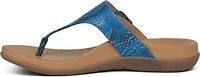 Rita Adjustable Thong Sandal Blue Snake