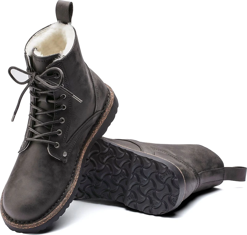 Bryson Shearling Graphite Narr