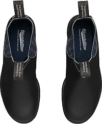 Blundstone 2102 - Original Black With Navy Tartan Elastic