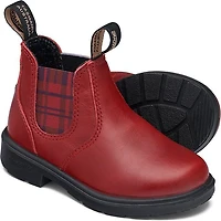 Blundstone 2192 - Kids Red With Burgundy Tartan Elastic