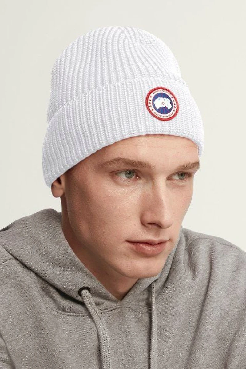 Arctic Disc Rib Toque White