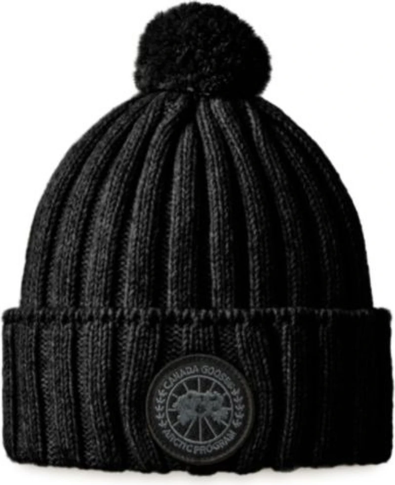 Rib Pom Beanie Cashmere