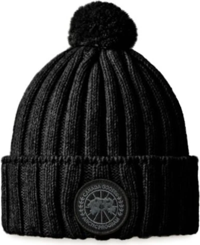 Rib Pom Beanie Cashmere