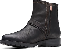 Aspra Buckle Black Suede