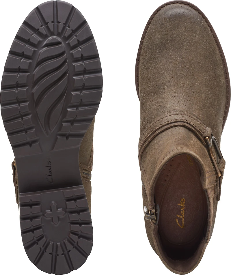 Aspra Buckle Dark Olive Suede