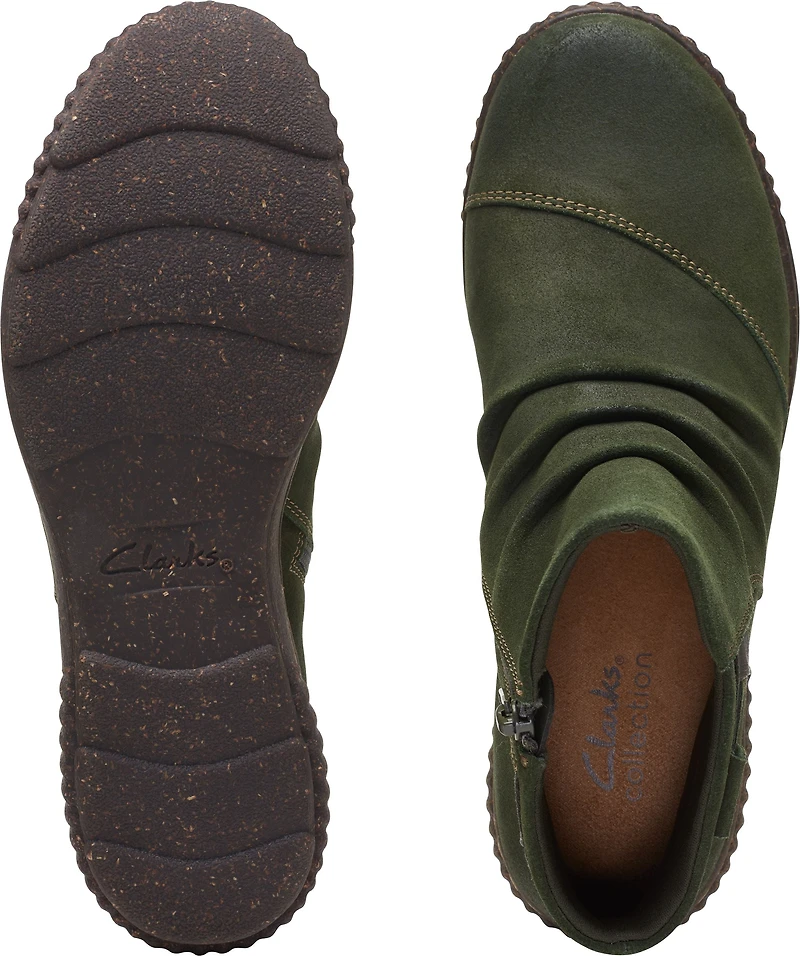 Caroline Derby Dark Green Suede
