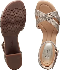 Desirae Lily Beige Metallic