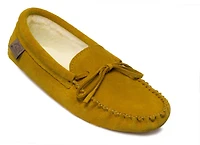 Womens Tan Suede Lined Slipper - Brown Made Canada