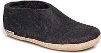 Wool Felt Shoe Leather Sole Charcoal