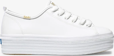 Triple Up Leather White