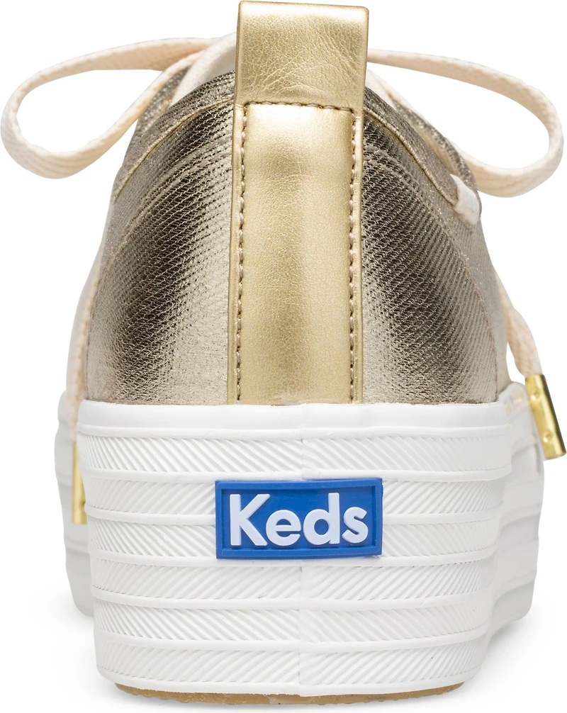 Triple Up Metallic Twill Light Gold