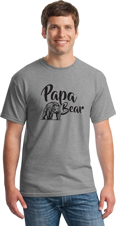 T-shirt Papa Bear Drawing
