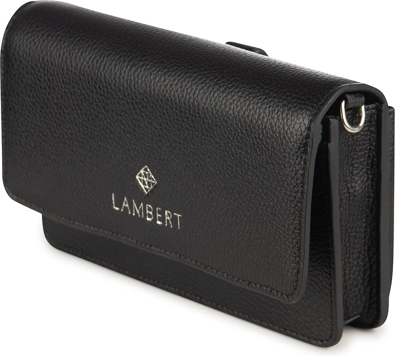 2 In 1 Wallet Crossbody SLG Black Pebble