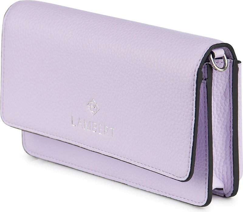 2 In 1 Wallet Crossbody SLG Lavender Pebble