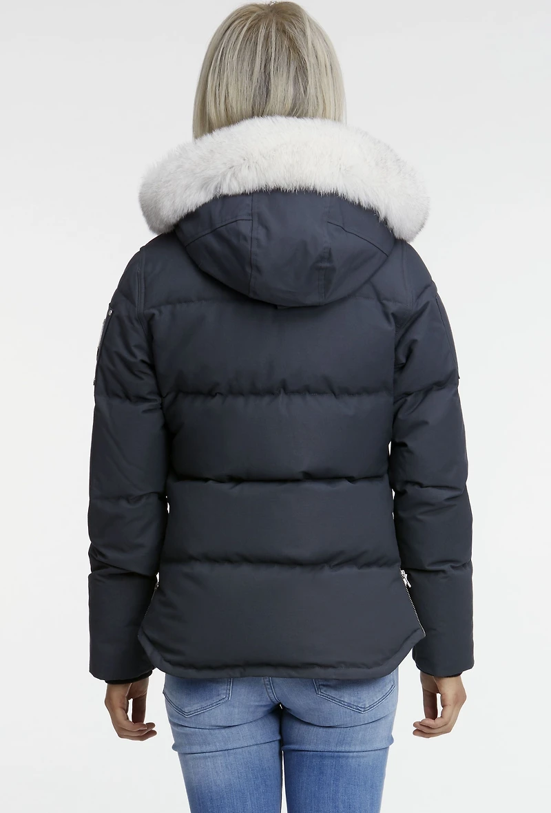 Ladies 3Q Jacket Navy-natural