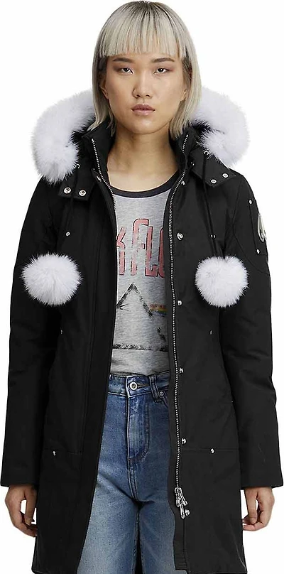 Ladies Stirling Parka Black-natural