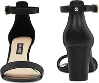 Pruce Black Ankle Strap Sandal