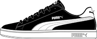Puma Smash V2 Black White