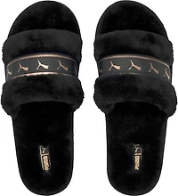 Fluff Slide V2 Black/Rose Gold