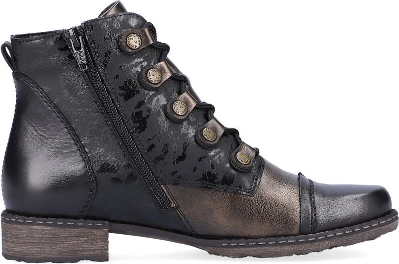 Black Lace Up Fur Lied