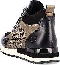 Black Lace Up Fur Lined