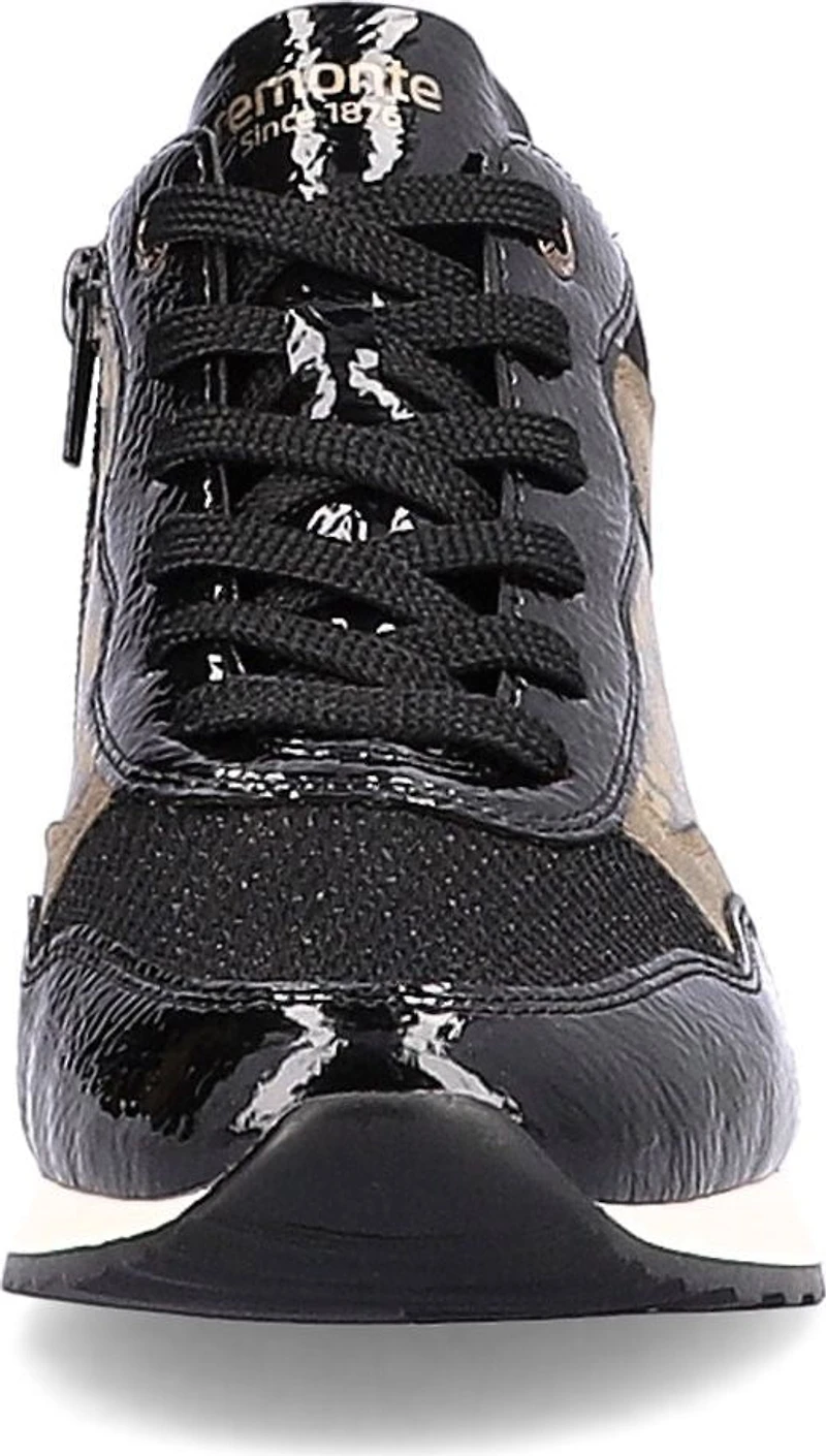 Black Lace Up Fur Lined