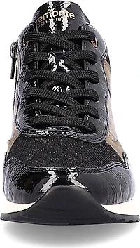 Black Lace Up Fur Lined