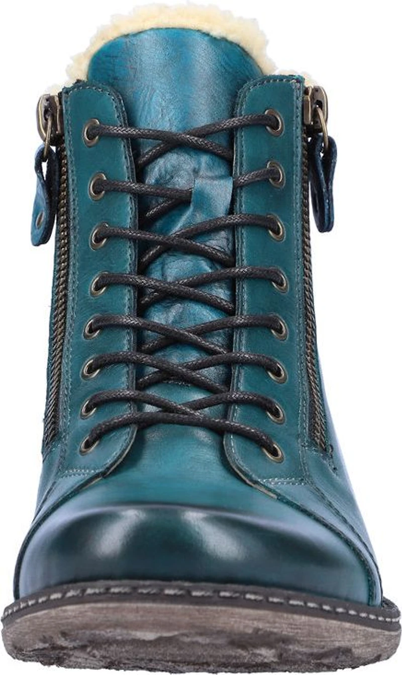 Blue Lace Up Boot