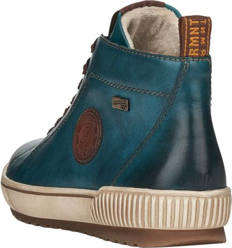 Blue Lace Up Boot