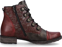 Brown Lace Up Fur Lined