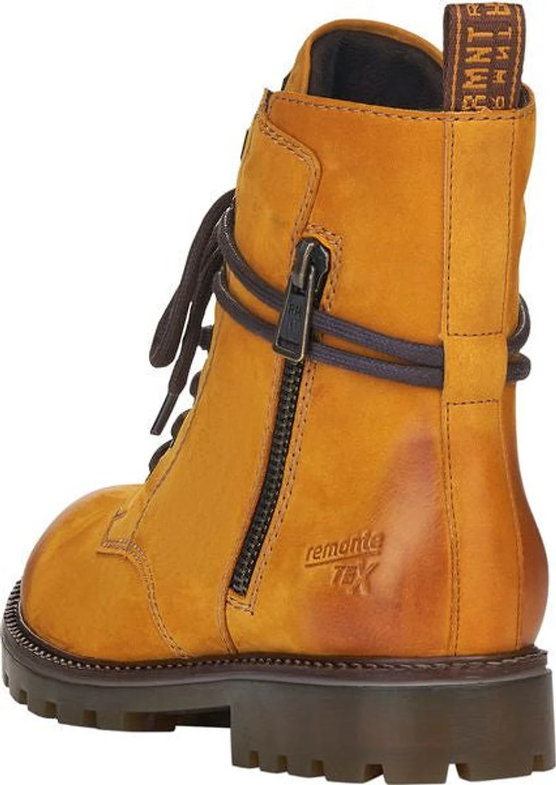 Yellow Lace Up Boot
