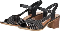 Black Dressy Sandal Polka Dot