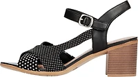 Black Dressy Sandal Polka Dot