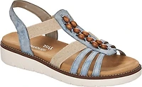 Blue/Grey Elastic Sandal