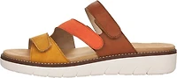 Brown/Orange/Yellow Slide Sandal