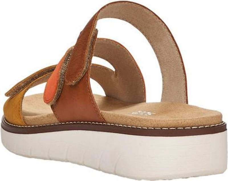 Brown/Orange/Yellow Slide Sandal