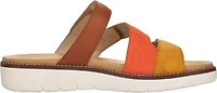 Brown/Orange/Yellow Slide Sandal