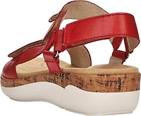 Red Velcro Strap Sandal