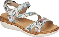 White Multi Criss Cross Sandal