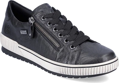 Black Lace Up W Side Zip