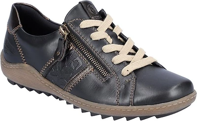 Black Lace Up With Side Zip