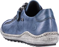 Blue Lace Up With Side Zip